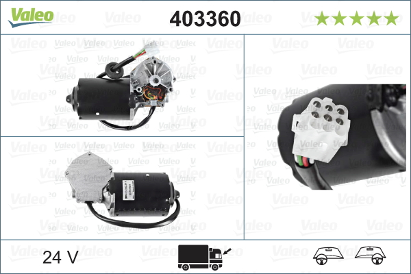 Motor stergator 403360 VALEO